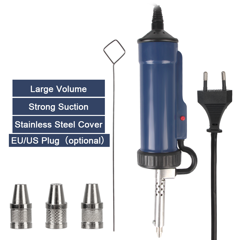 Desoldering Pump Electric Vacuum Station - Tin Sucker Vacuum with 3 Suction