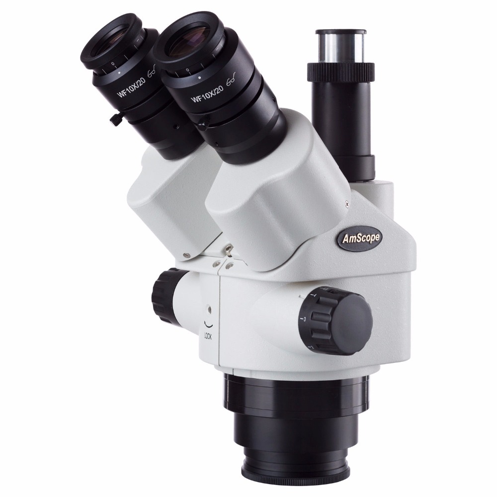 Trinocular Stereo Microscope 7X-45X - AmScope 7X-45X Simul-Tiêu Cự Trinocular Zoom