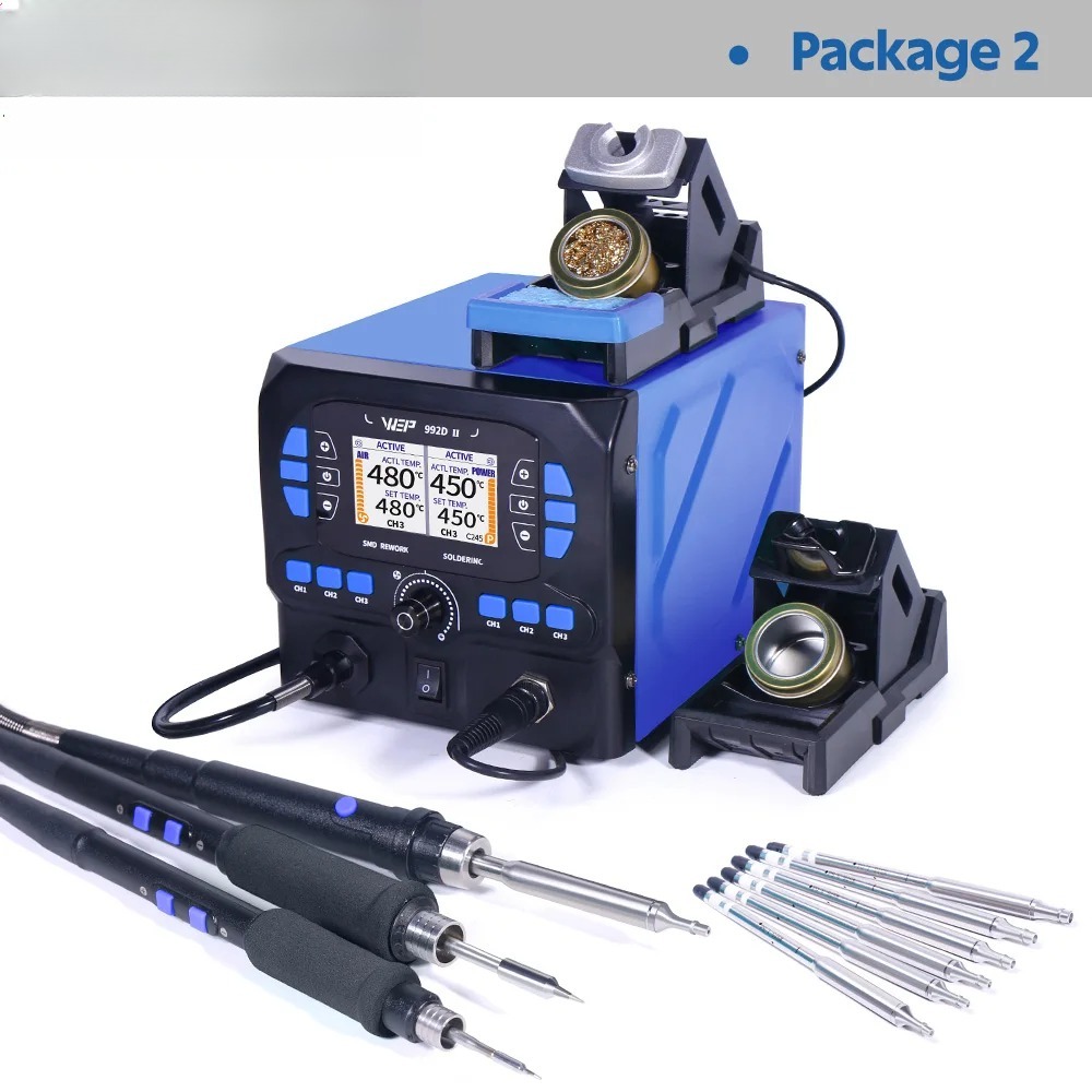 992D-II 2 In 1 LCD Display  Ho - đánh giá và giá C210 Precision Soldering Station