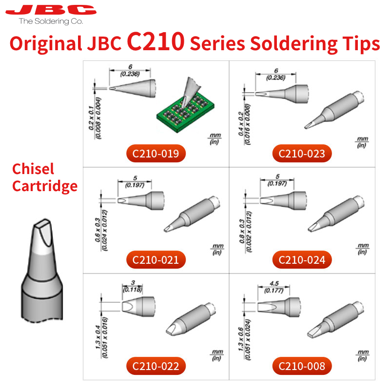 100% Original JBC Cartridge C2 - đánh giá và giá C210 Precision Soldering Station