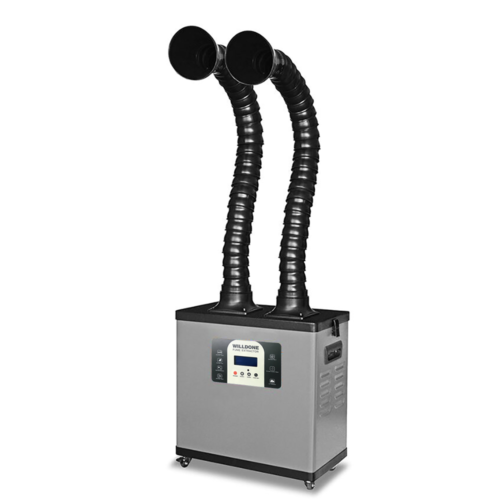 C200Y Portable High Power Dual - đánh giá và giá Fume Extractor Soldering Dual Arm